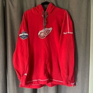 Vintage Red Wings, NHL, Western Conference jersey style hoodie XL